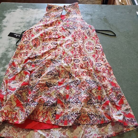 Nwt Lulu's design major red swing dress sz small - Picture 6 of 6